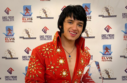 2025 Niagara Falls Ultimate Elvis Contest SECOND PLACE WINNER Mat Shank 2025 Niagara Falls Ultimate Elvis Contest SECOND PLACE WINNER Mat Shank